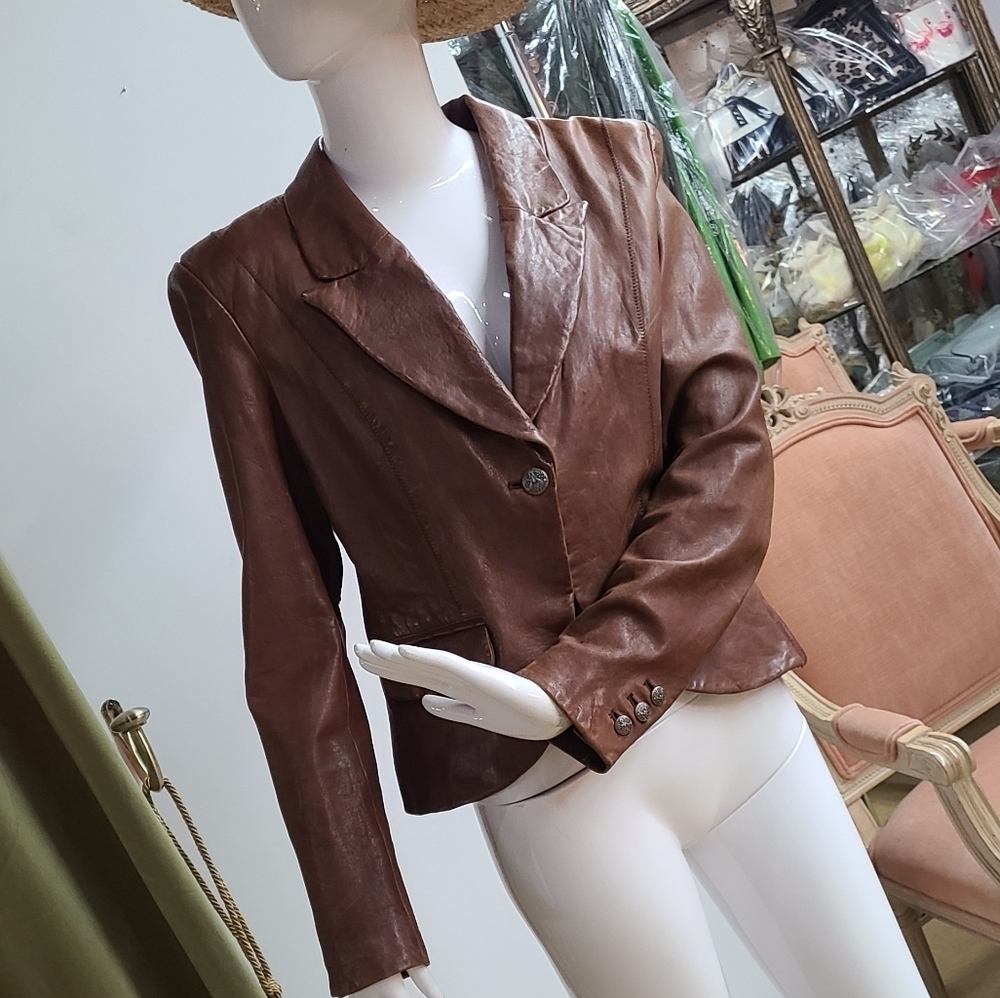 Moda International Genuine Leather Jacket